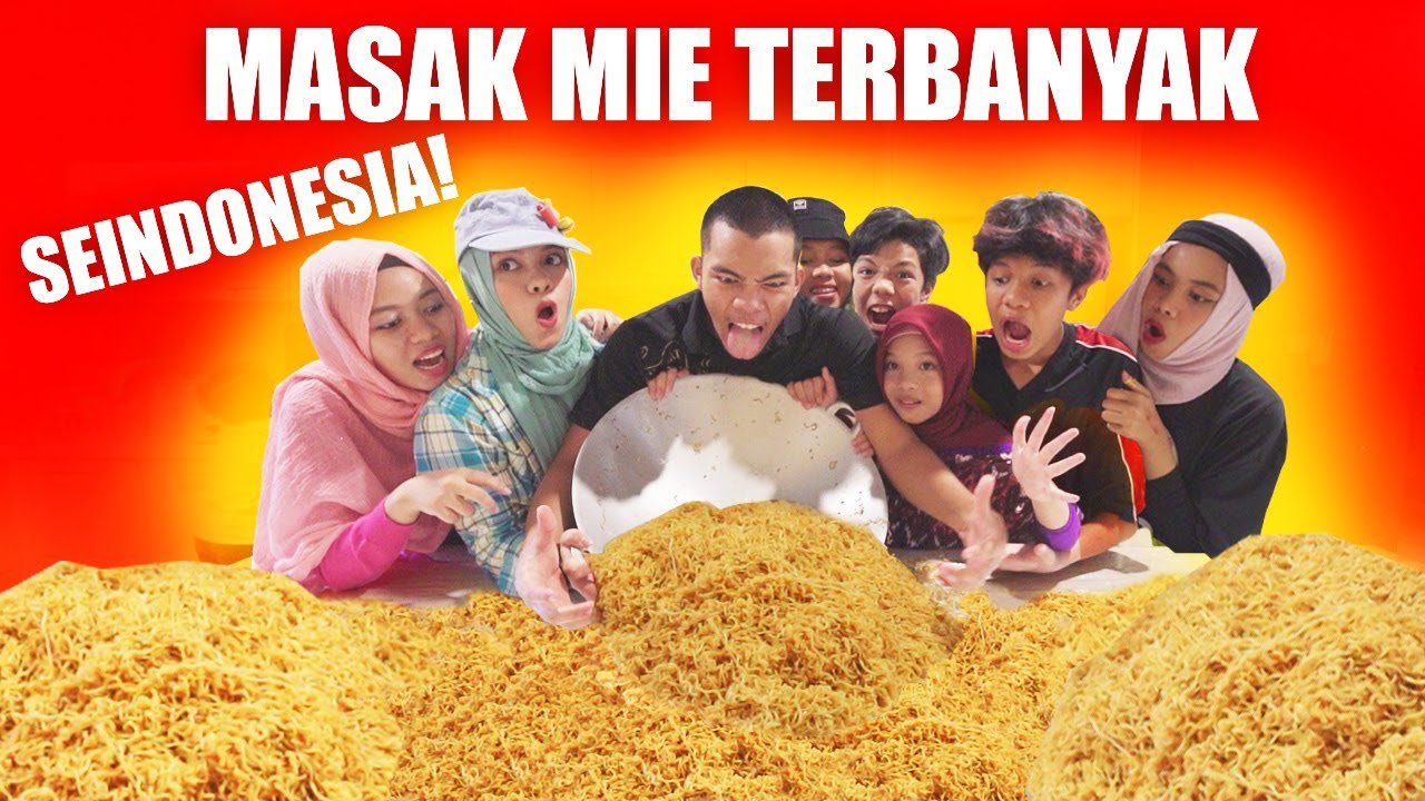 RAME2 BIKIN RATUSAN IND*MIE #MASAKBESAR | GEN HALILINTAR
