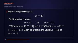 Absolute Value Equations | Basic Cases