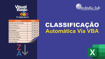 Classificação Automática de Dados via VBA no Excel