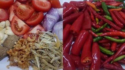 Cara Buat Sambal Ayam Penyet Berapi Dengan Udang Kering Dan Bilis
