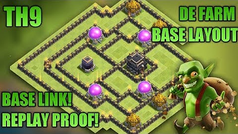 TH9 2019 New BEST Dark Elixir Farm Base Layout | + Base Links, Replay Proof! Clash Of Clans