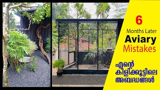 Home Aviary Mistakes I കിളിക്കൂട്ടിലെ അബദ്ധങ്ങൾ I Cleaning Aviary I Diamond Doves I Finches I