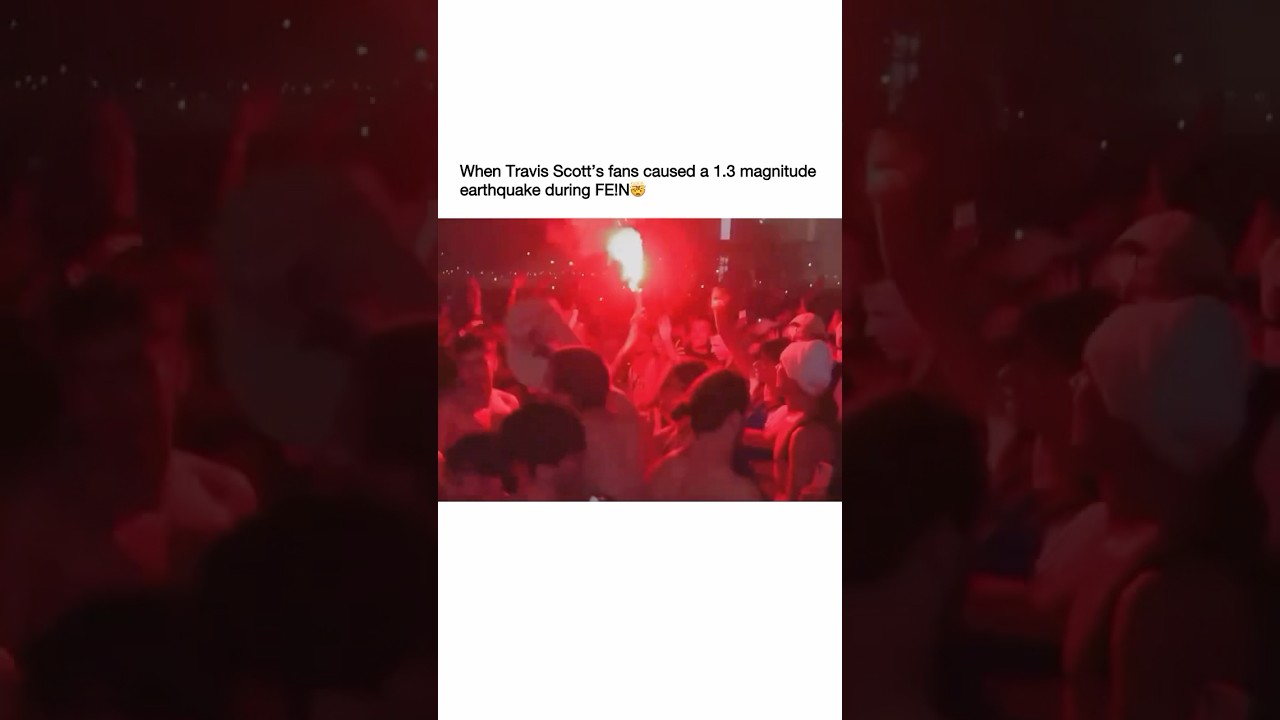 Travis Scott’s “FE!N” performance in Rome caused a 1.3 magnitude earthquake 😱🔥 