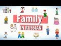 Family members in Russian. Learn Russian easily.