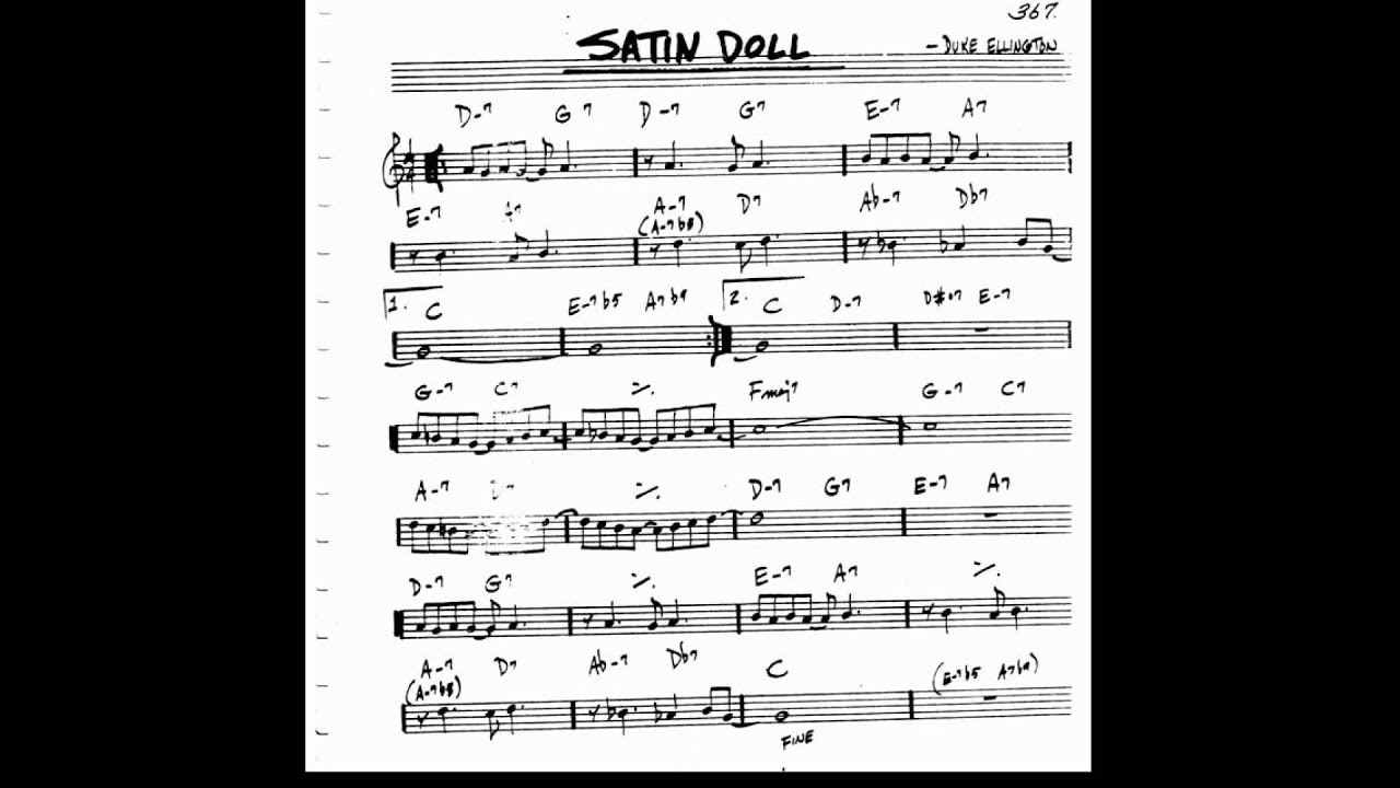 Satin Doll Chord Chart