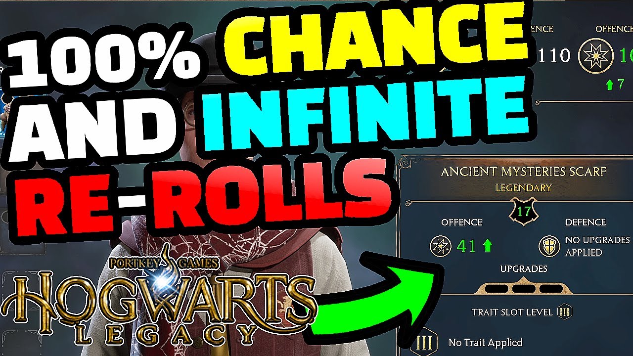 How to RE-ROLL Legendary Items and 100% Drop Chance - Hogwarts Legacy