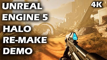 HALO UNREAL ENGINE 5  Remake "THE ZETA EXPERIENCE" Gameplay (4K RTX 3080TI)