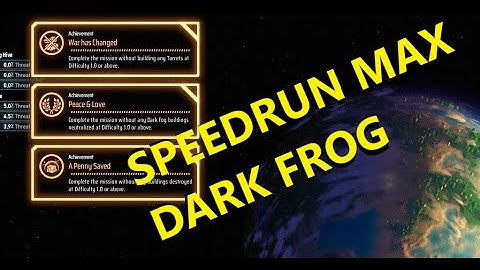 [FR] Dyson Sphere Program - Max Dark Fog - Triple Achivement speedrun
