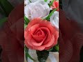 How to make paper rose bouquet - crepe paper flower - Diy flowers