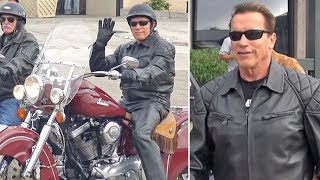 Leather-Clad Arnold Schwarzenegger Chuckles About 'The Terminator' Taking Out Mayweather & McGregor Leather-Clad Arnold Schwarzenegger Chuckles About 'The Terminator' Taking Out Mayweather & McGregor