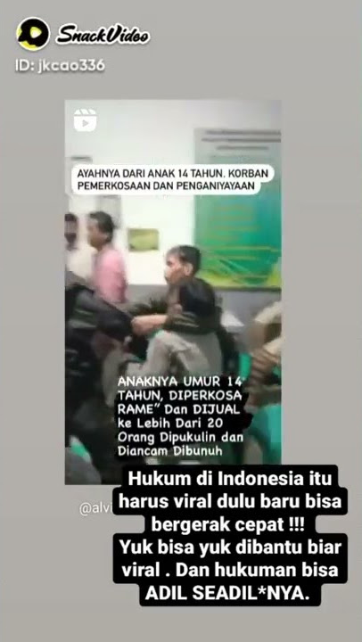 viral anak 14 tahun di perkosa rame'