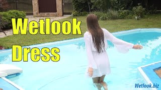 Wetlook girl Dress | Wetlook High Heels | Wetlook girl in tights