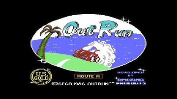 Commodore 64 Longplay [308] OutRun (US Gold) (EU)