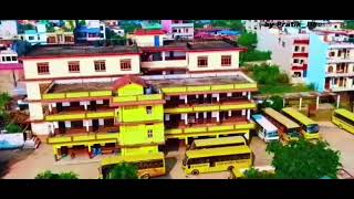 cinematic Drone shot of School @New Environment English secondary school
