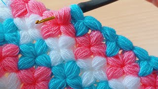 Artık Iplerle Kolay Tığ Işi Lif Bebek Battaniye Modeli-Knitting Crochet