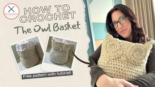 Easy Owl Basket Crochet Pattern - Cute & Functional DIY Storage for Beginners! Step-by-Step Tutorial