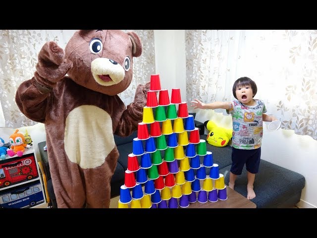 【遊び】紙コップタワーを作ろう