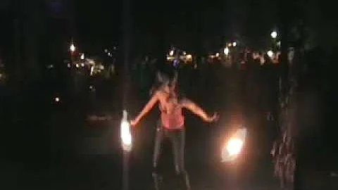 April "RED" DeBord performing "IKO IKO" with Fire ...