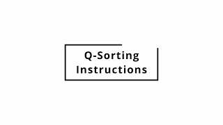 Qsorting instructions (Qsortouch)