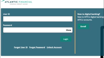 AFFCU Digital Banking Help - Unlock Account