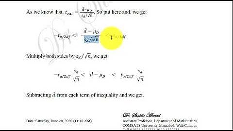 Lecture 22 || Statistical Inference || Dr Shabbir Ahmad