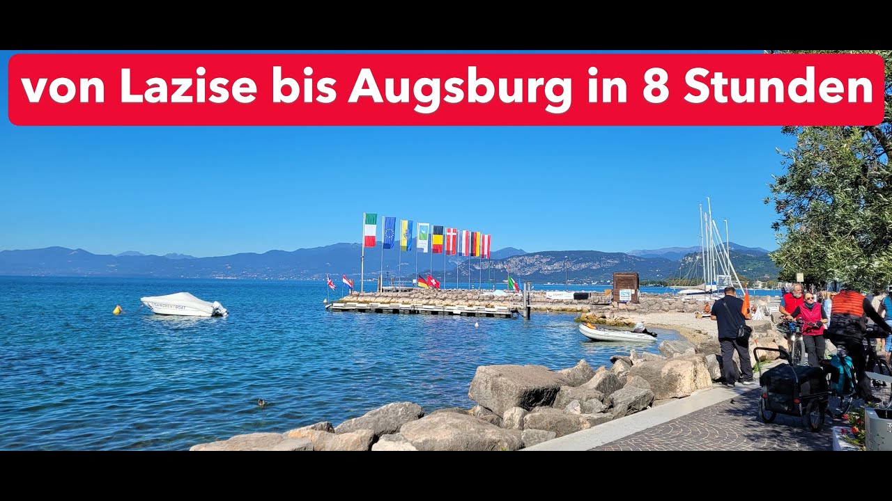 Herbstreise Italien 2025 Teil 10 Heimreise von Lazise über den Freistaat in Augsburg nach Hause