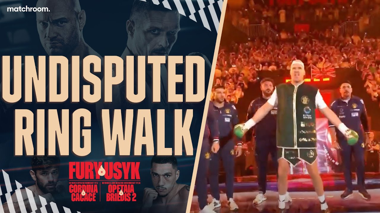 Oleksandr Usyk's INCREDIBLE Ring Walk For Tyson Fury Undisputed Clash