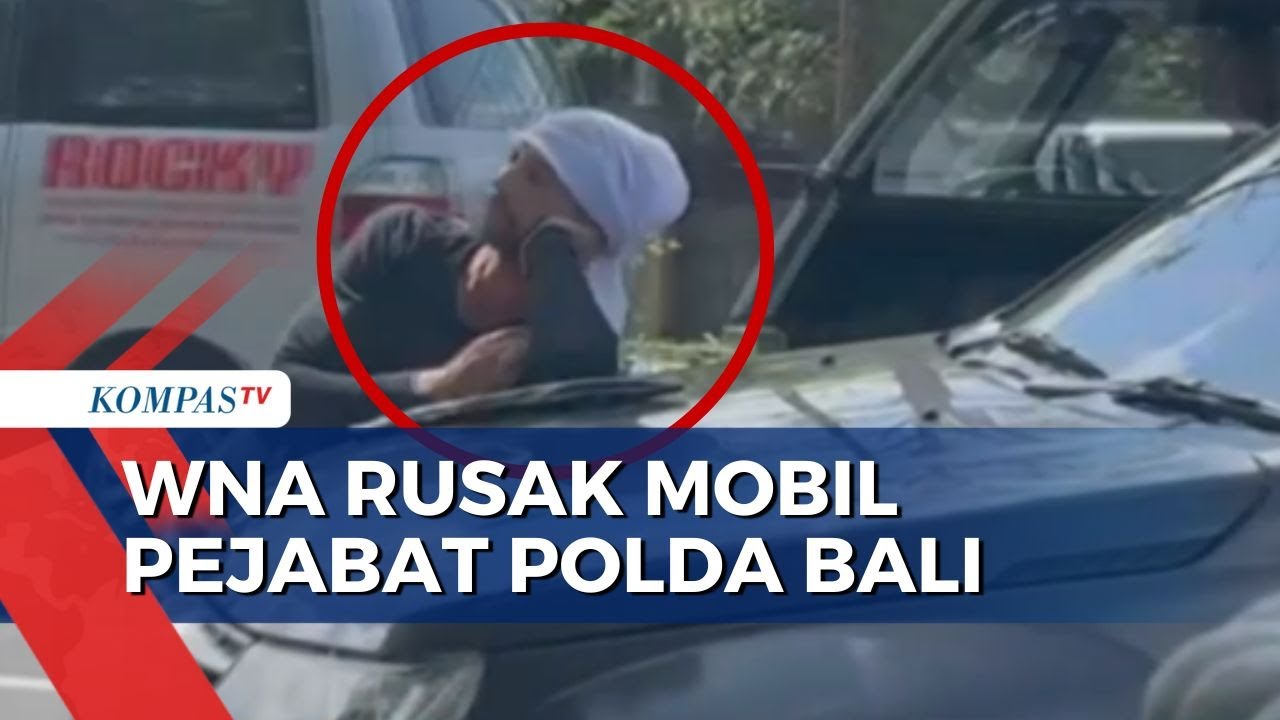 Aksi WNA Asal AS Hadang dan Rusak Mobil Kepala SPN Polda Bali, Pelaku Ditangkap Polisi - YouTube