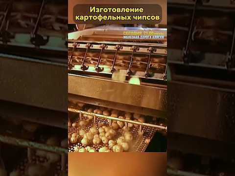 Производство чипсов... #shorts #процесс #изнанка #исследование #изготовление (720p)