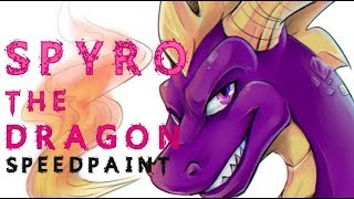 【SPEEDPAINT】 Spyro the Dragon | Color process