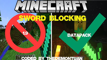 Minecraft: Sword Blocking [DataPack] [1.16.X-1.17.X]