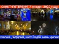 Новогодний Санкт-Петербург. Рождество в Санкт-Петербурге. SONY FDR-X3000 тест камеры в темное время.