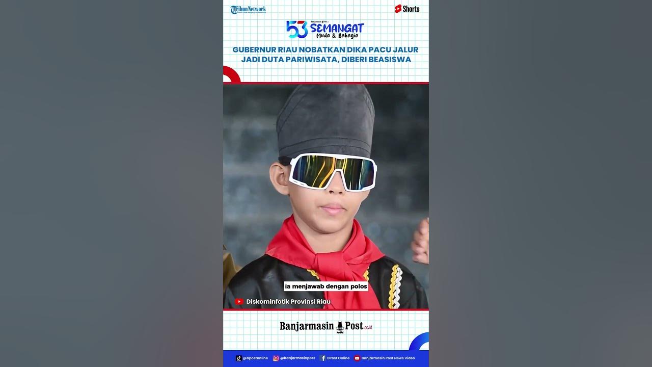 Pacu Jalur Mendunia, Dika Aura Farming Dinobatkan Jadi Duta Pariwisata Riau dan Diberi Beasiswa