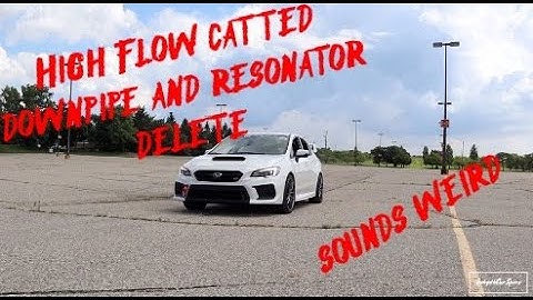 Wrx STI Resonator delete and downpipe sound clips
