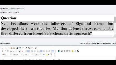 psy 101 GDB solution 2022 in a easy way , step by step