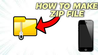 HOW TO CREATE A ZIP FILE USING ANDROID PHONE - TUTORIAL 2024