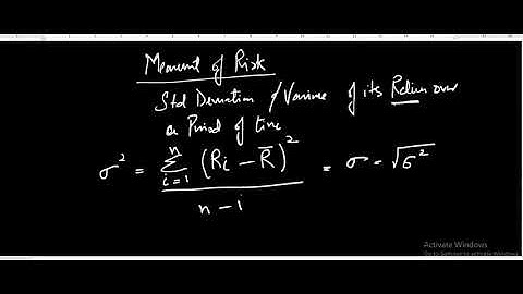 SAP-Lecture 2 (Measures of historical risk-Single security case)