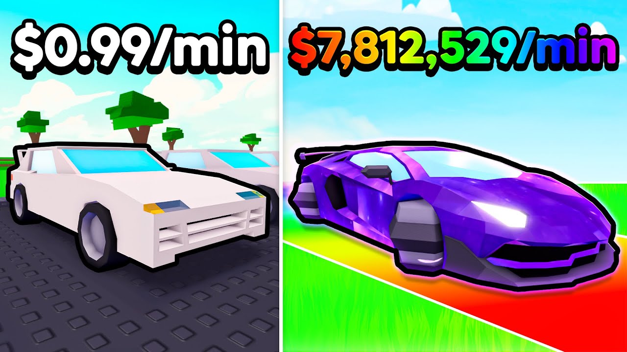 $1 vs $100,000,000 Car in Roblox Grow a Car!