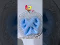 蓝色爱心混软玻璃!真的好解压~ 看懂这些的我们已经长大了吧!#玩泥讲故事 #手工diy #粘土混泥 #史莱姆