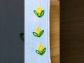 beautiful flower embroidery tutorial on handkerchief#stitch#tulip#embroidery#diy#success#art#yt