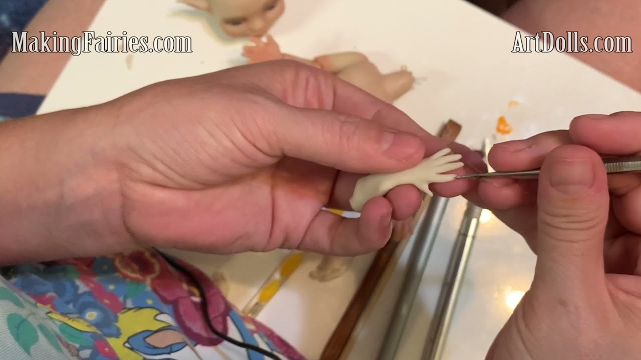 Sculpt a Dainty Hand for your Ball Jointed Doll (BJD) MakingFairies.com & SculptUniversity.com