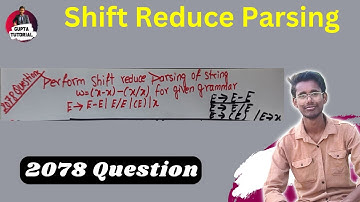 Stack implementation of Shift Reduce Parser || 2078 Solution || #importantquestions