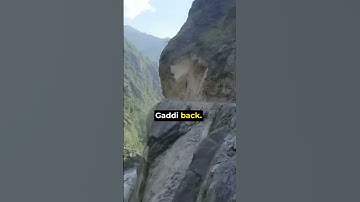 Rock fall from the mountains || Caught on Camera #shorts #caughtoncamera #naturaldisaster