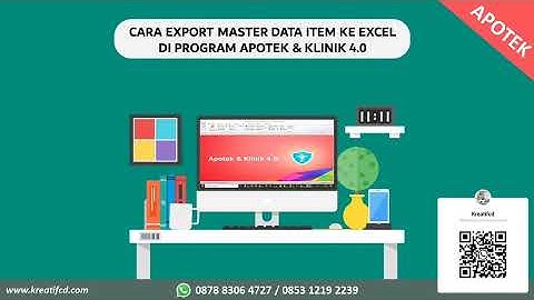 Cara Export Master Data ke Excel di Program Apotek & Klinik 4.0