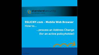 Mobile Device - How to... process an Address Change screenshot 2