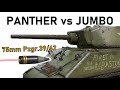 Panther vs m4a3e2 sherman jumbo  75mm pzgr3942 armour penetration simulation