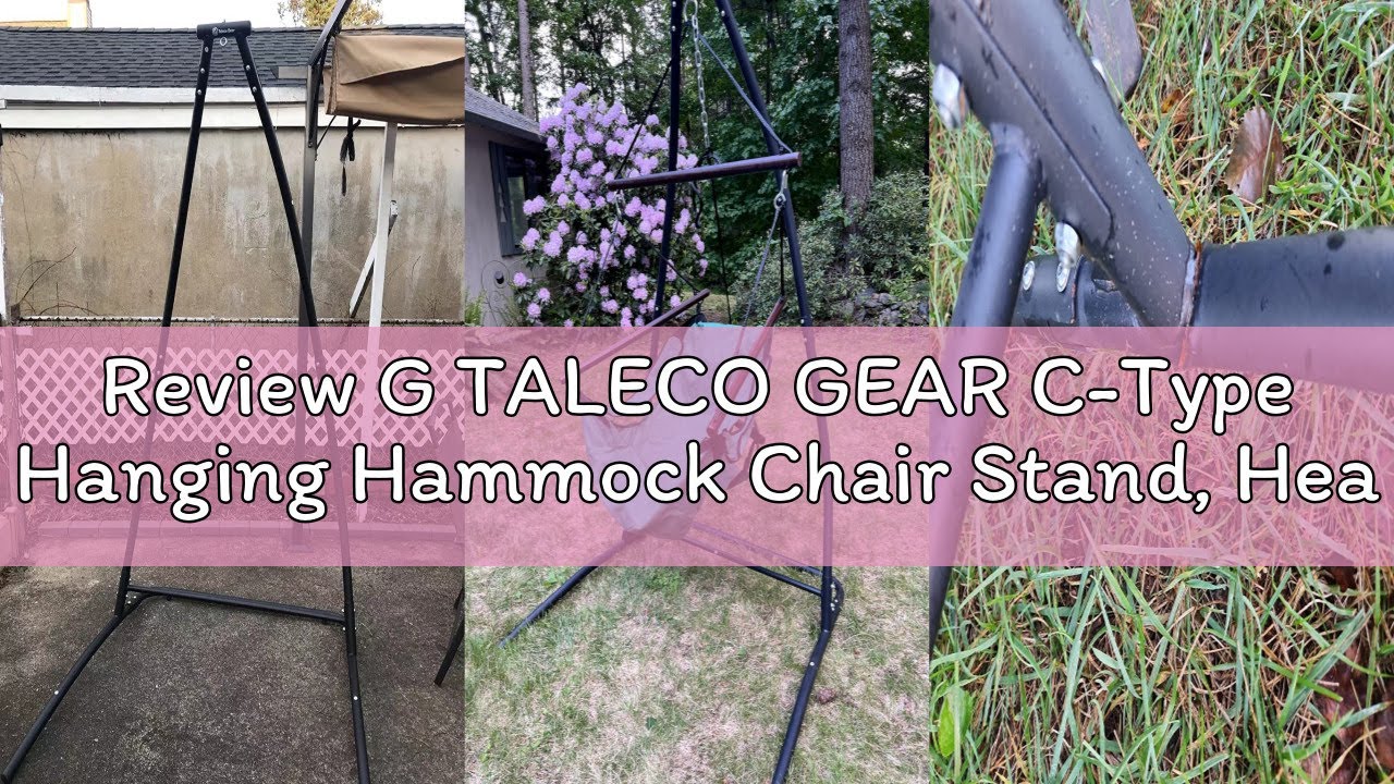 Review G TALECO GEAR C-Type Hanging Hammock Chair Stand, Heavy Steel Swing Hammock Chair Stand, Suit