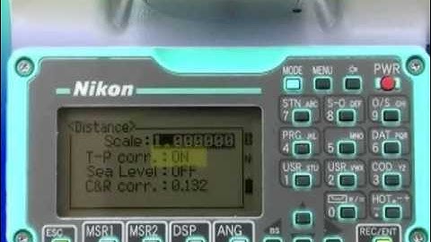 Total Station 12 - Nikon NPL 352: Setting and Leveling - Initial Settings
