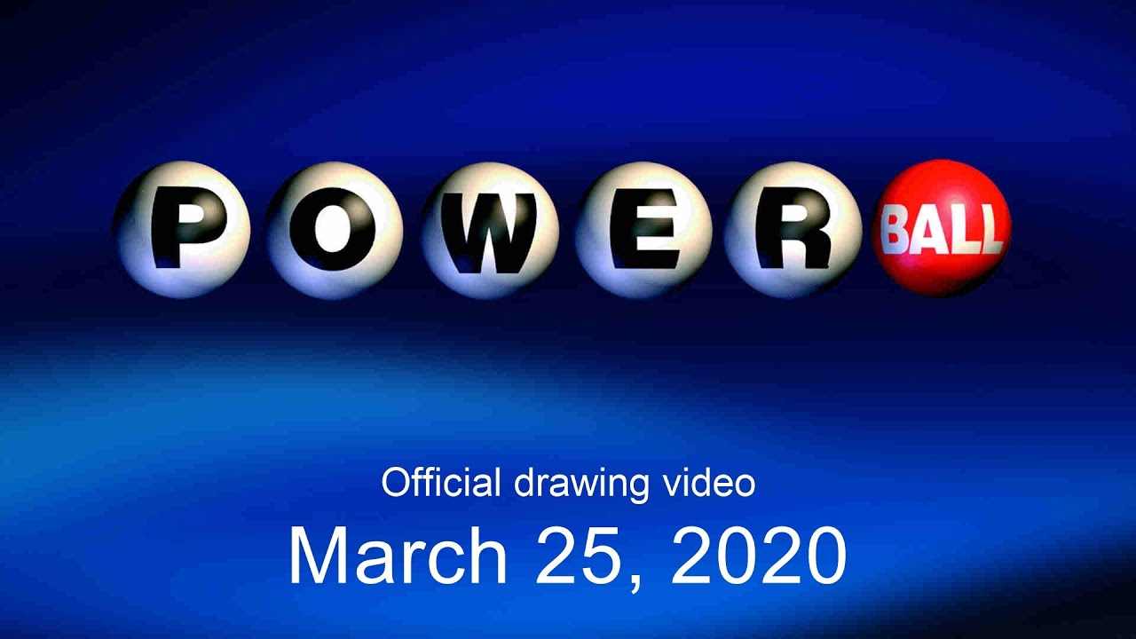 Powerball drawing for March 25, 2020 YouTube