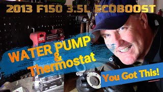 F150 3 5L Ecoboost Water Pump How to Replace the Water Pump Thermostat Drain Plug Guide Tutorial